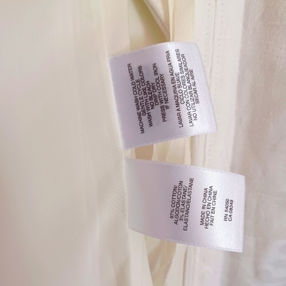 JONES NEW YORK Floral Sleeveless Scoop Neck White Blue Size 16 Print fit & Flare - Picture 15 of 16